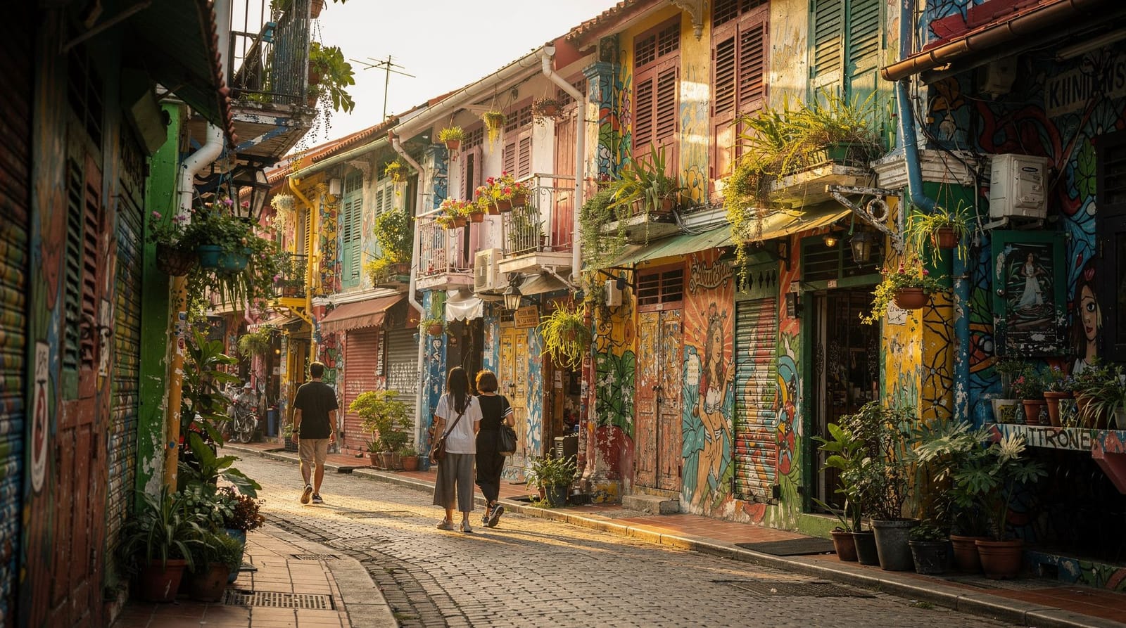 Kampong Glam et Haji Lane : une journée entière dans le quartier le plus photogénique de Singapour — Une journée à Kampong Glam : Sultan Mosque, street art de Haji Lane, tissus d'Ar