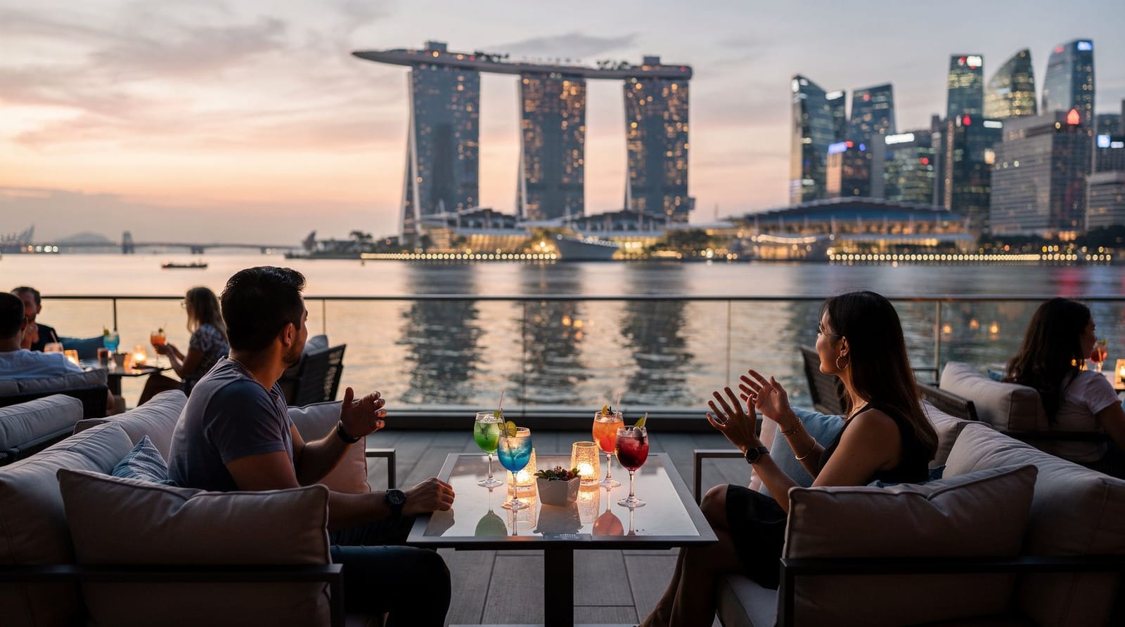 Gardens by the Bay 's avonds: de eerlijke gids voor de avondervaring — Eerlijke gids voor Gardens by the Bay 's avonds — gratis Garden Rhapsody-show, v
