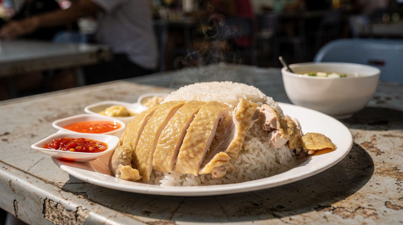 Hainanese chicken rice in Singapore: het gerecht, de beste kraampjes en hoe je het eet — Singapores meest bediscussieerde gerecht — waar je de beste chicken rice eet, wa