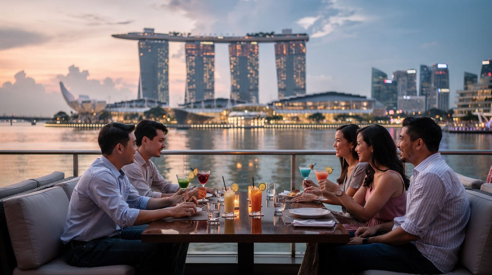 Marina Bay nach Einbruch der Dunkelheit: der komplette Abendguide auf eigene Faust